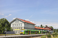 Bild vergrößert sich per Mausklick: Grenzbahnhof Bayerisch Eisenstein